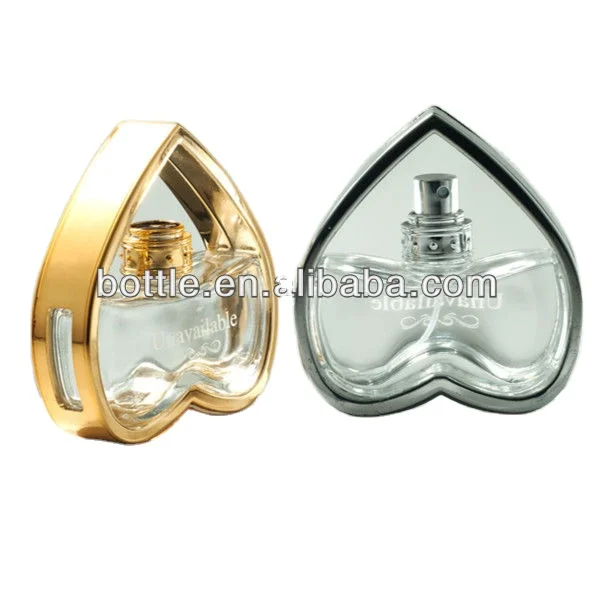 Perfume Bottle Cosmetic Cosmetic Packing Glass Screen Printing Heart Shaped 50ml Hongyuan Easy Open End HY-1179 CN;JIA