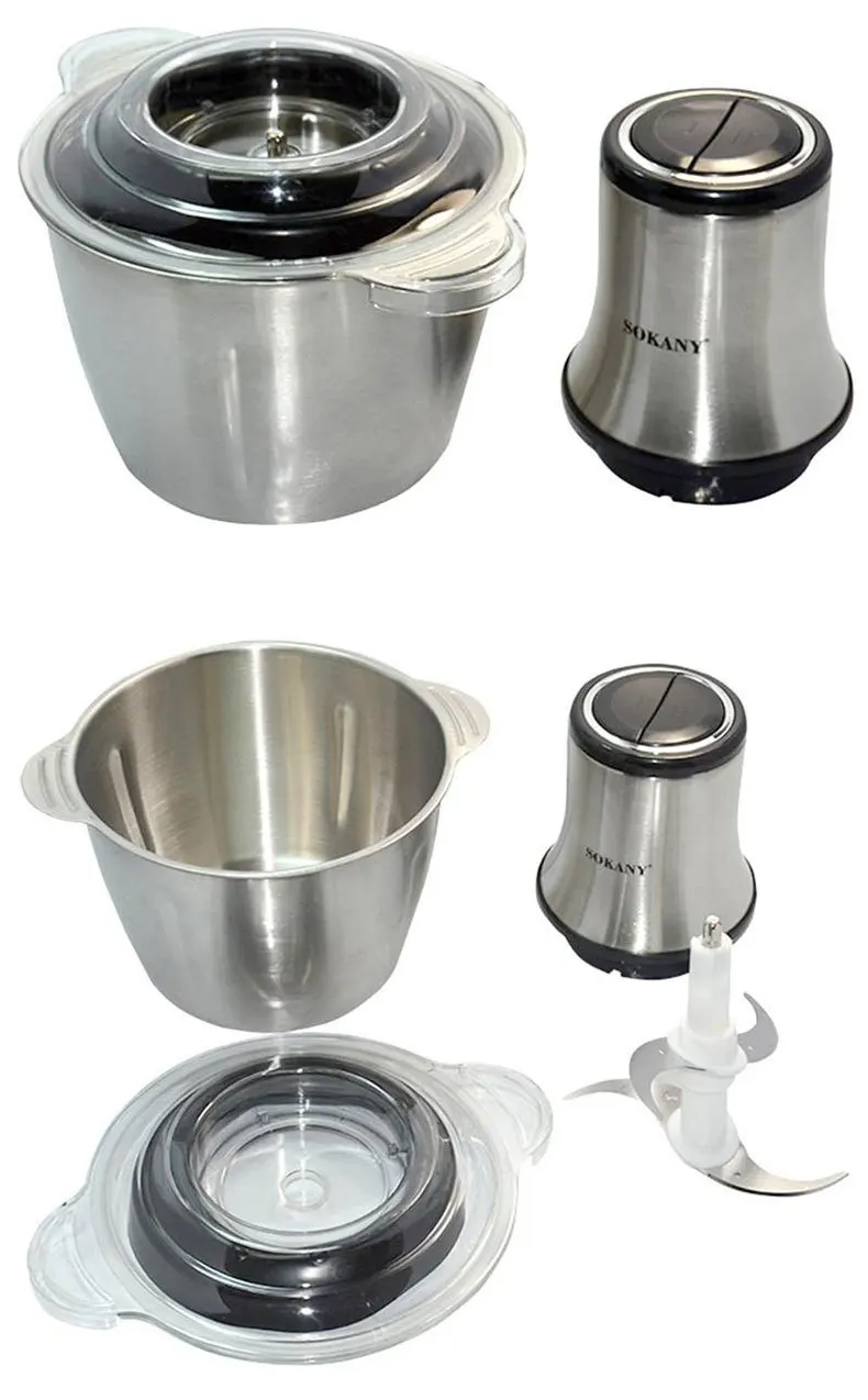 SOKANY7005A household electric meat grinder small stainless steel is muti_function meat grinder machine