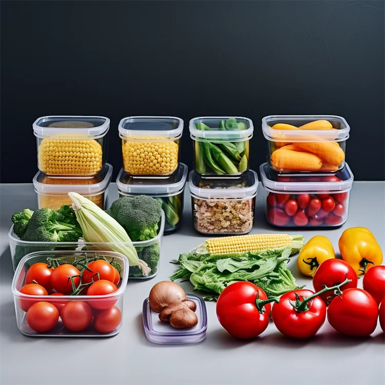 4 Pack Large Plastic Sealed Cans Air Tight Dry 24 Pcs Food Storage Container Organizer Box Pp Kitchen Food Containers For Sugar