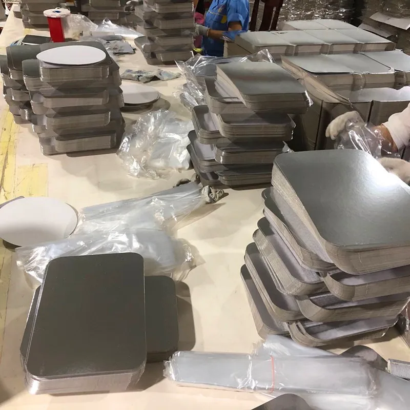 2023 New 300GSM aluminum foil container paper lid/cover