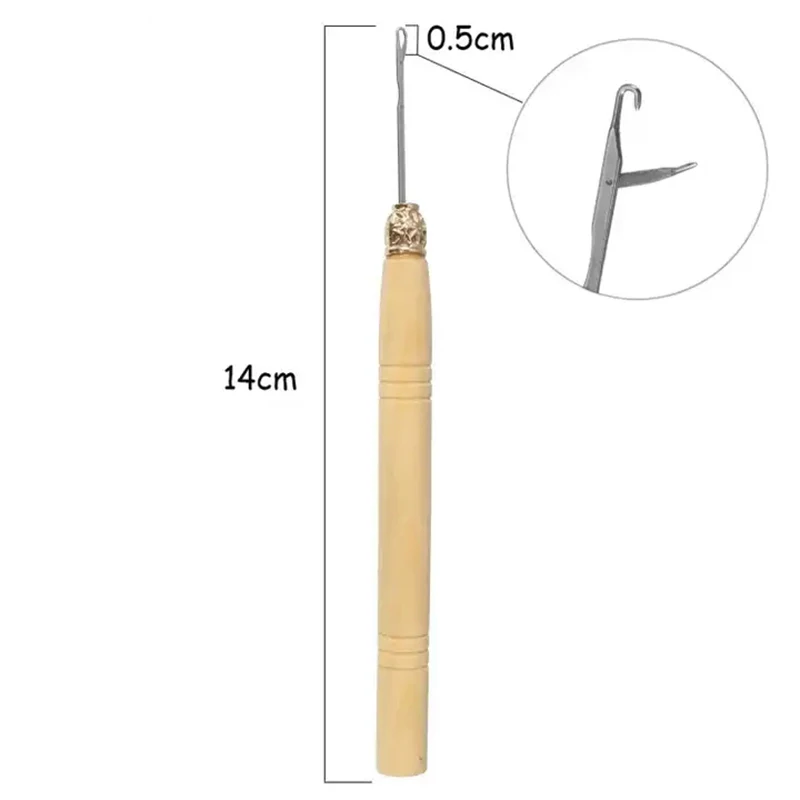Wholesale DIY Dreadlock Crochet Hook Hairdressing Tools Latch Hook Crochet Needles for Hair Extension