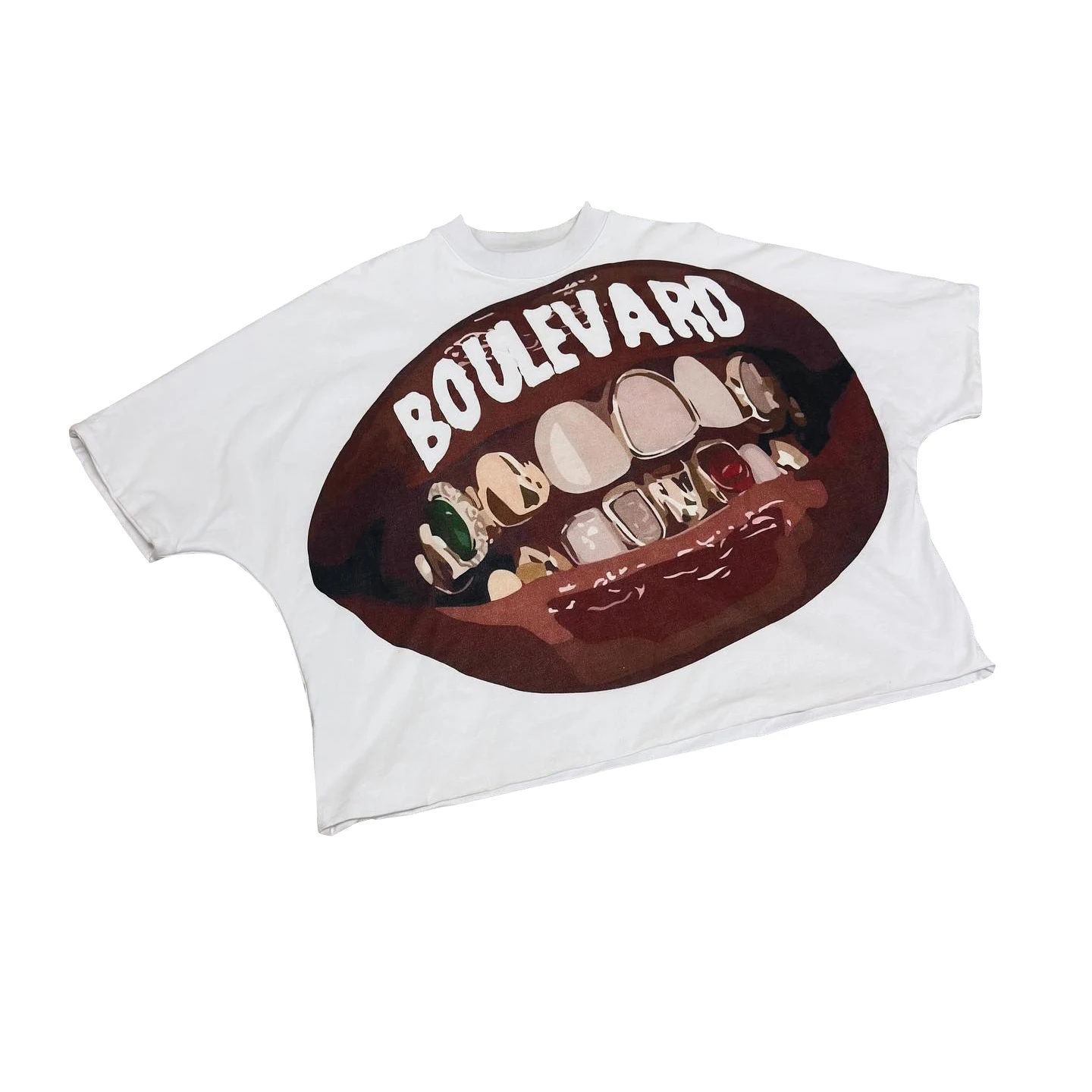 Custom Designer Drop Shoulder Screen Print Graphic Fashion Heavyweight Cotton Oversize Cropped Boxy T Shirt Men