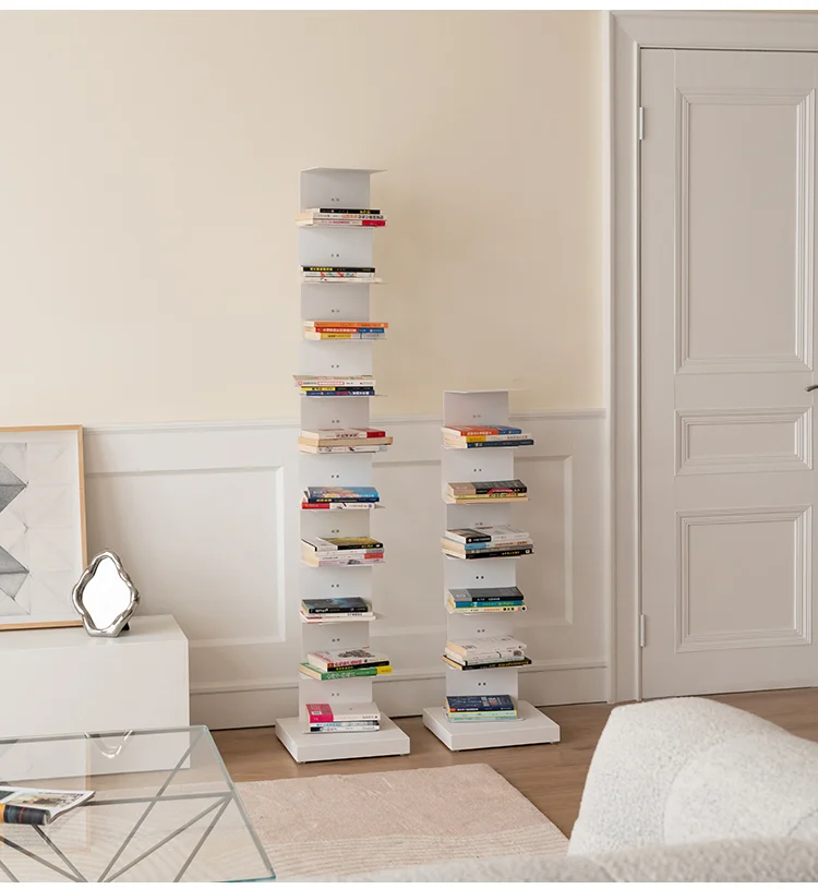stand Bookshelf living room small metal  bookcase shelf Space-saving bookshelf