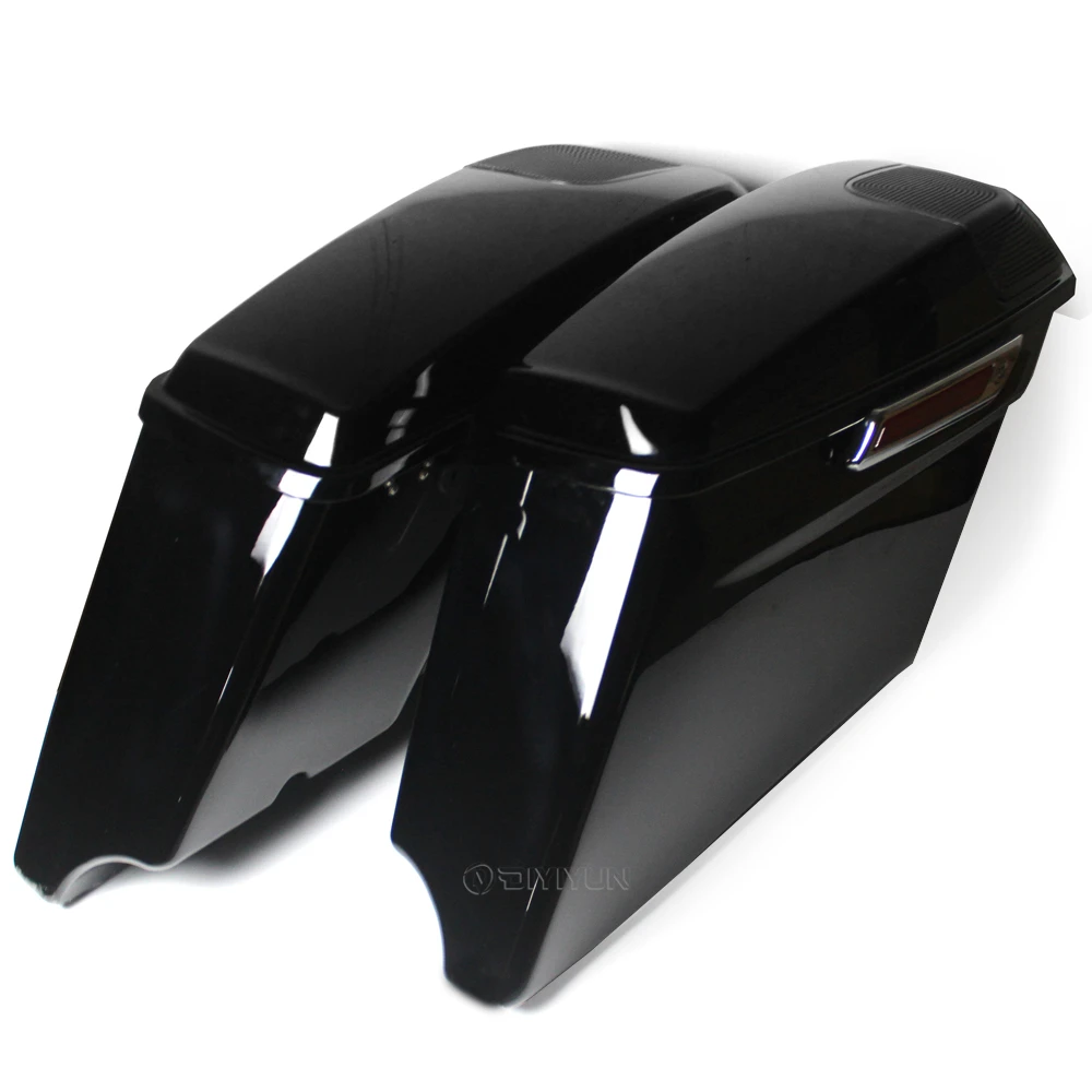Motorcycle Hard Saddlebags Side Cases Box for Harley Touring 1997-2020 ABS Saddle Box Saddle Bags