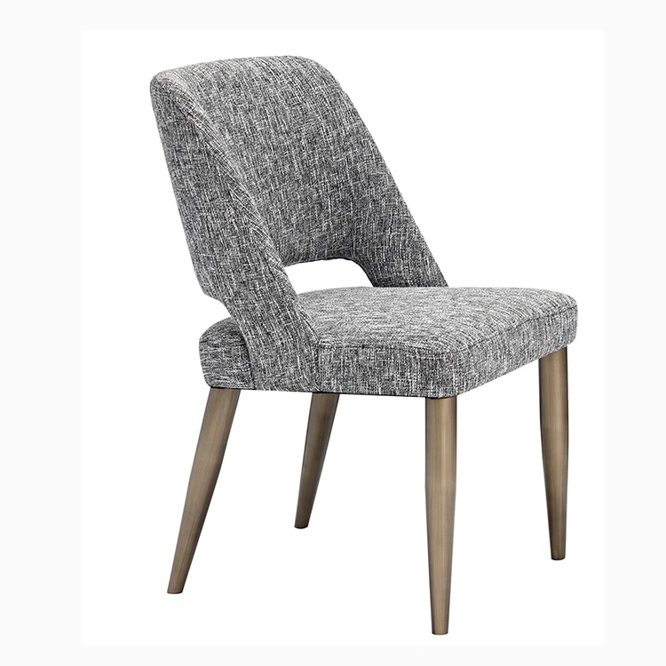 brass color base velvet dining room chairs made in foshan