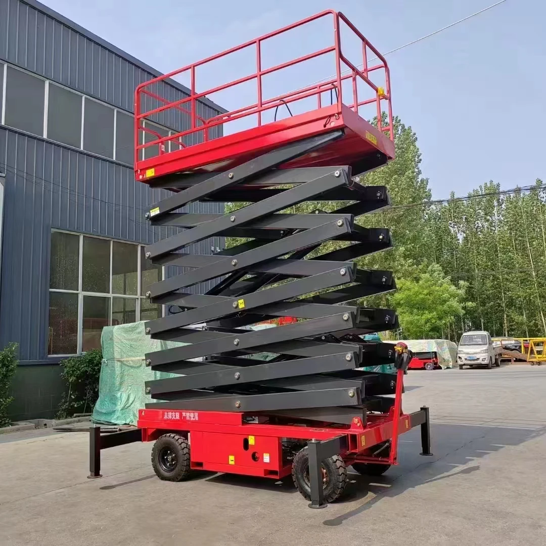 4m 6m 8m 10m CE Certificate Full Electric Scissor Lift Manual Lightweight Hydraulic Mobile Electric Scissor Lift