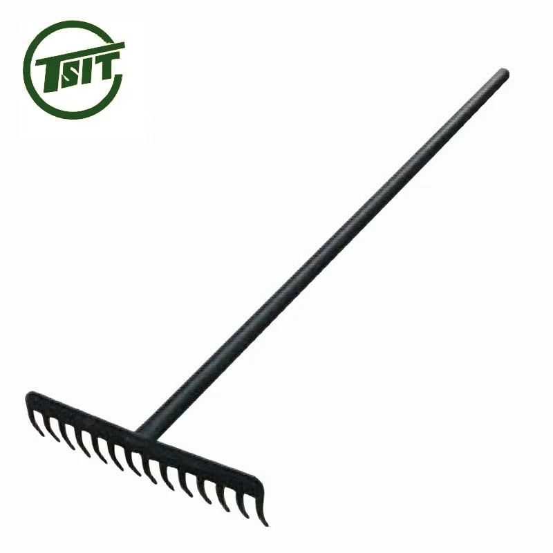 
heavy duty leaf garden lawn hand rake 