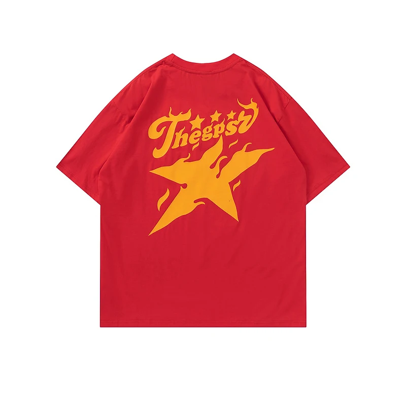 Wholesale Luxury 100% Cotton Oversized Designer Print T Shirt Unisex Heavyweight Custom Streetwear Tshirt