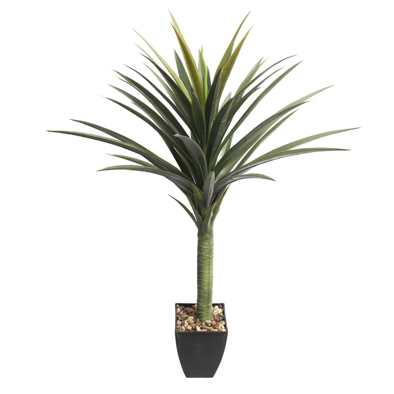 Hot sale  artificial agave bonsaiplastic Sisal plant for indoor decorative tropical plastic hemp tree