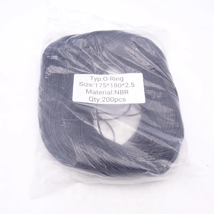 175x2.5 NBR rubber o ring 175x180x2.5 nitrile rubber seals o-ring