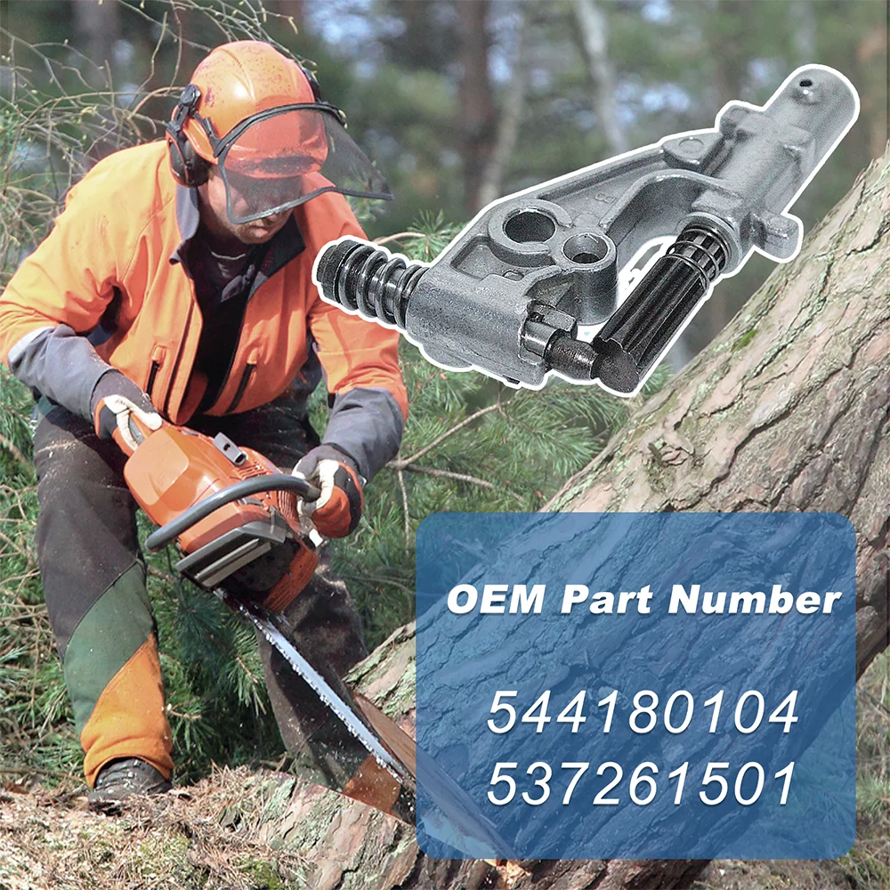 Oil Pump Pressure Line Kit with Pump PIinion for Husqvarna 455 Rancher 455E 460 Chainsaw Replace 544180104 537261501
