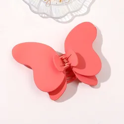 Wholesale Fashion 16cm Oversized Butterfly Double Layers Claw Clamp 3D Plastic Hair Clips Girls Candy Colors Jaw Clips