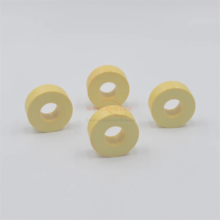 MgO Stabilized Zirconia Ceramic Ring Yellow Ceramic Parts ZrO2 Ceramic