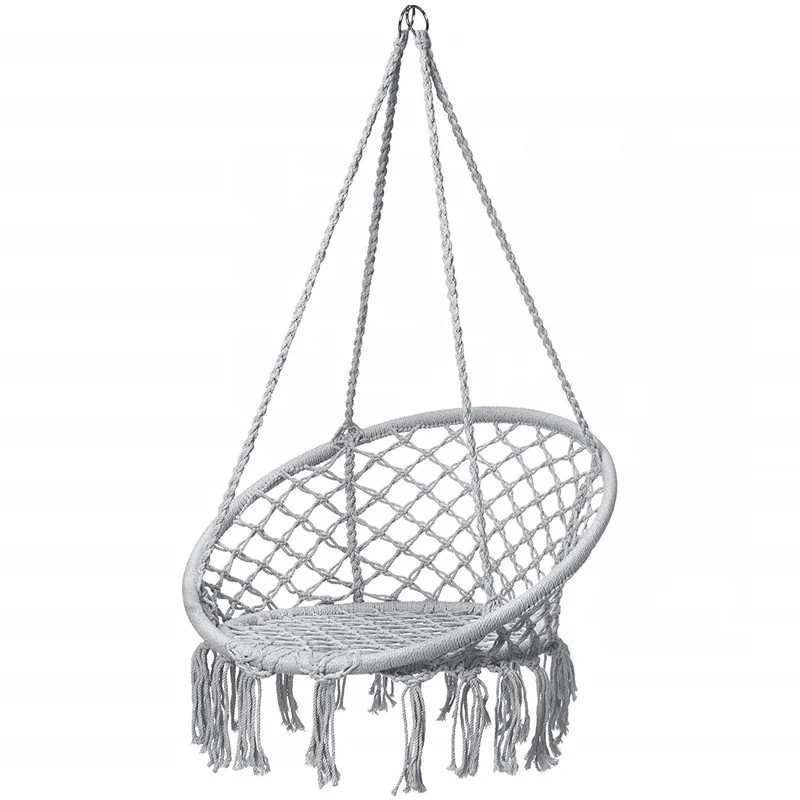 Boho Style Hand-woven Net Buy Swing Chair