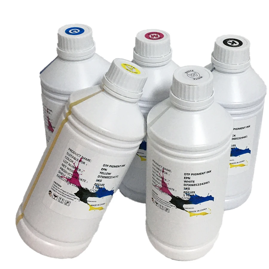 Wholesale Price CMYK White Textile DTF Ink For T-shirt Printing