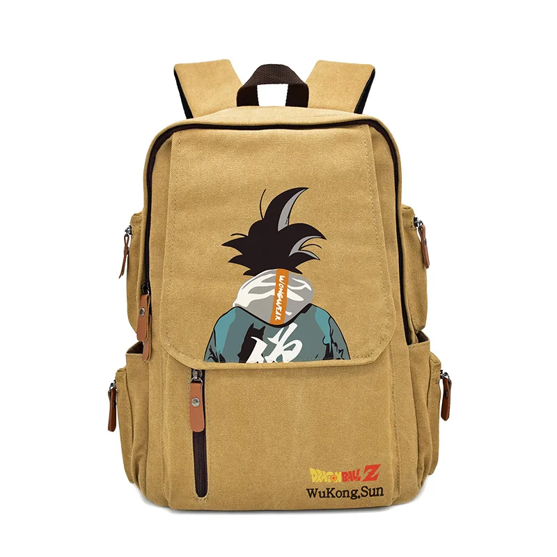 41 New Design High Quality Anime Dragon DBZ Luffy Ninja Totoro Canvas Backpack for school bag and out door