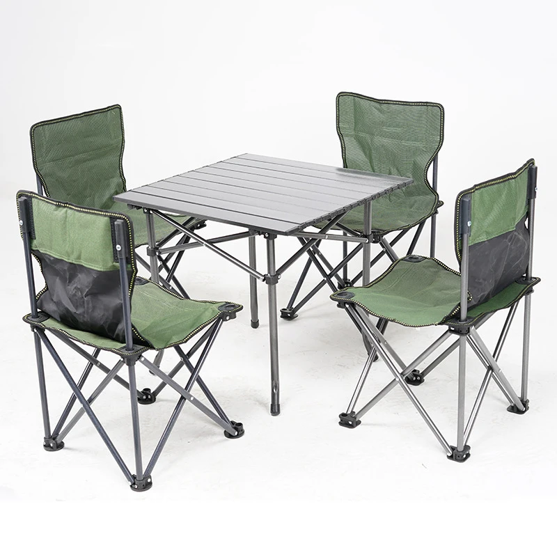 
Outdoor Camping Picnic Portable Folding Table and Chair Gargen Set 