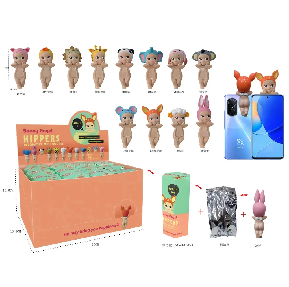 Hippers Sonny Angel Animal Figures Blind Box Toys Anime Sony Angels Dolls Mystery Box Figures Kids Gift