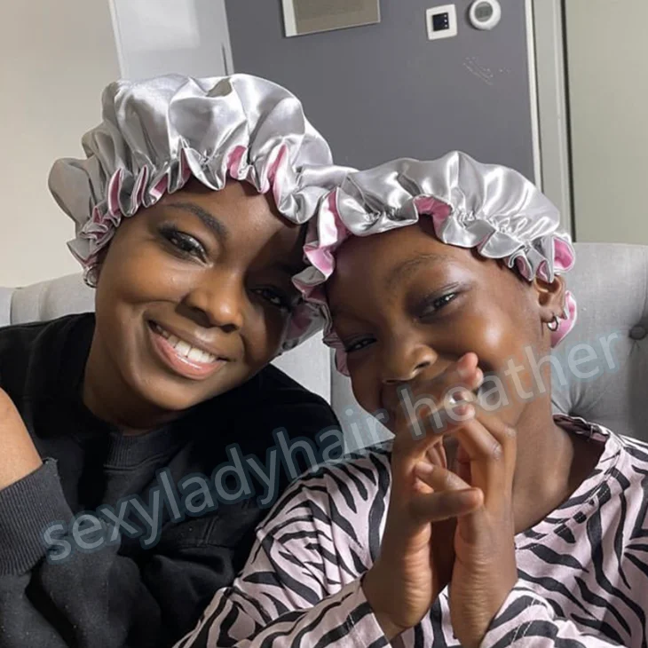 Wholesale Price Accept Customized Logo Custom Wig silk hair bonnet  bonnets and satin hair wraps