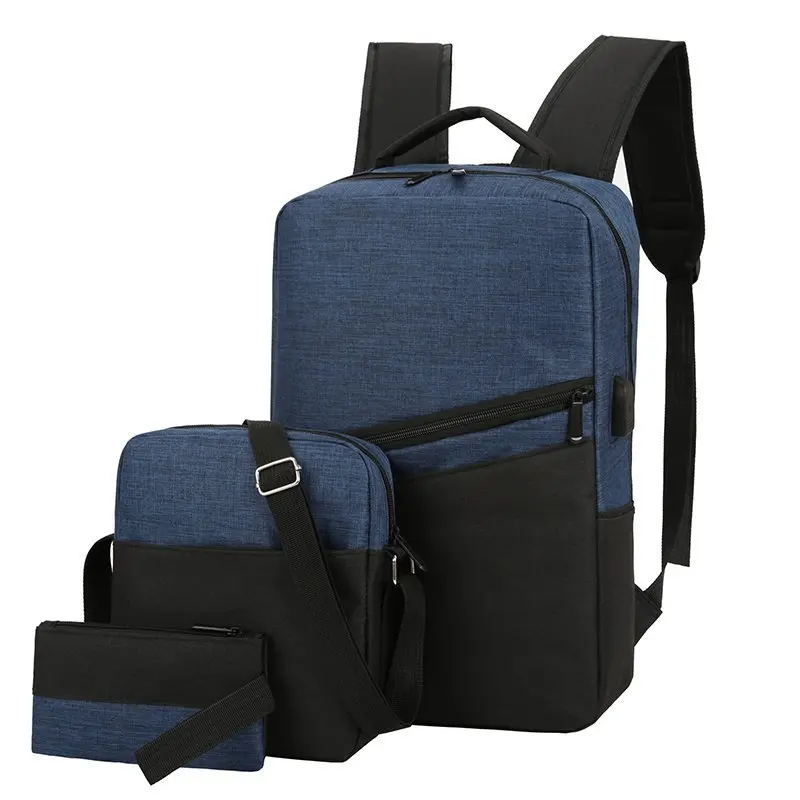 
Three-piece set laptop backpack 3 In 1 Backpack School Bag Set Back Pack Bags For Men 