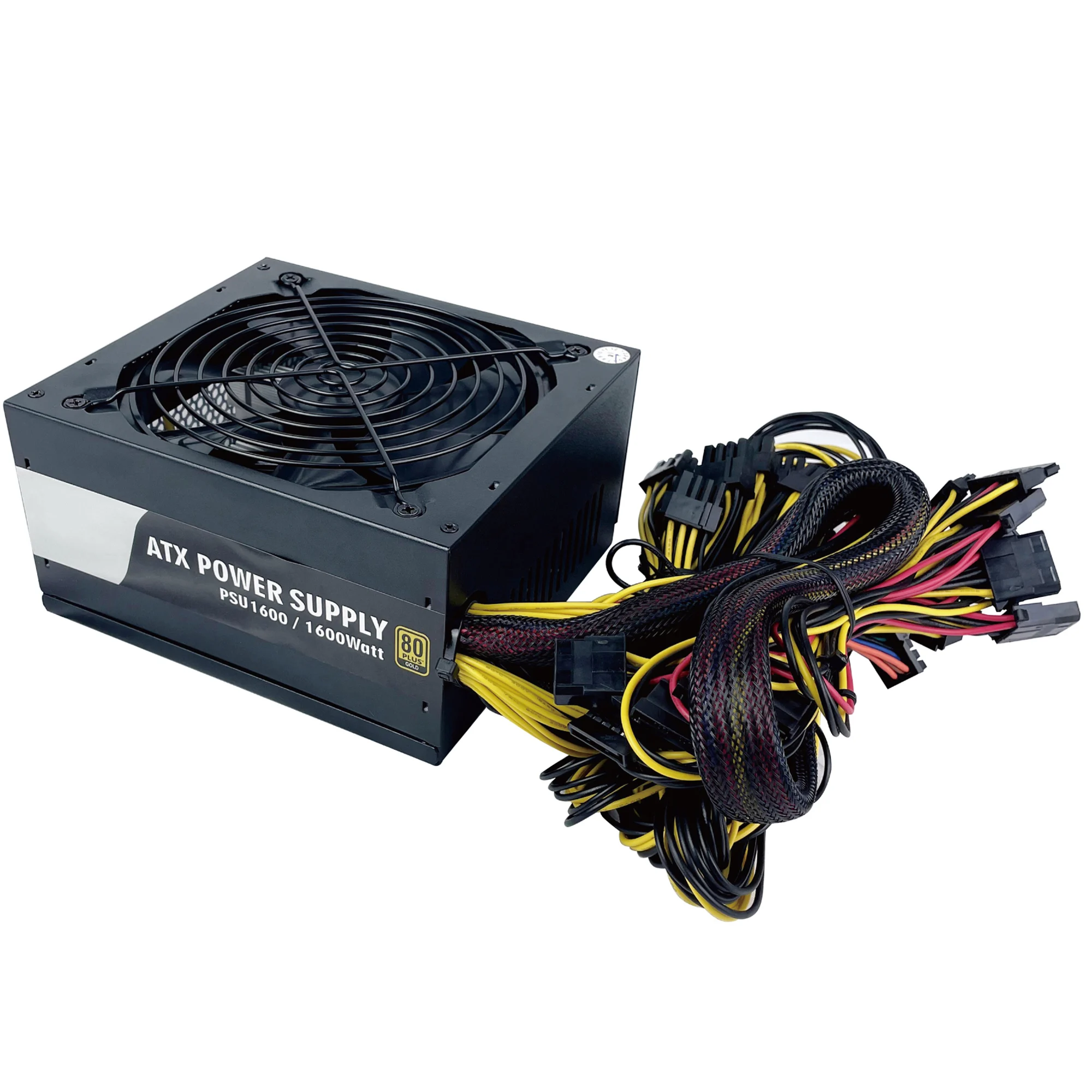 12gpu материнская плата горнодобывающий корпус 80 Gold Plus пк блок питания ATX PSU 1600 вт добыча питание для Eth Gpu добычи