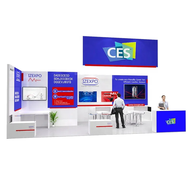 IZEXPO 30mins quick build 4*8m modular display booth exhibition stand exhibition design show exhibition
