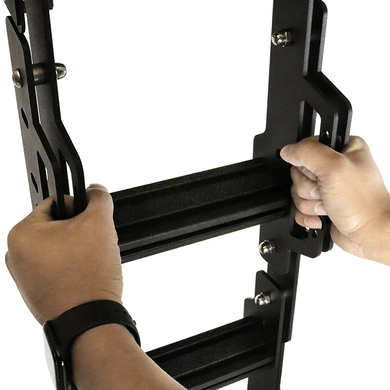 Spedking New Off-road Black Steel Tail Gate Ladder Car ladder For TOYOTA 4RUNNER 2010-2023 Rear Gate Ladder