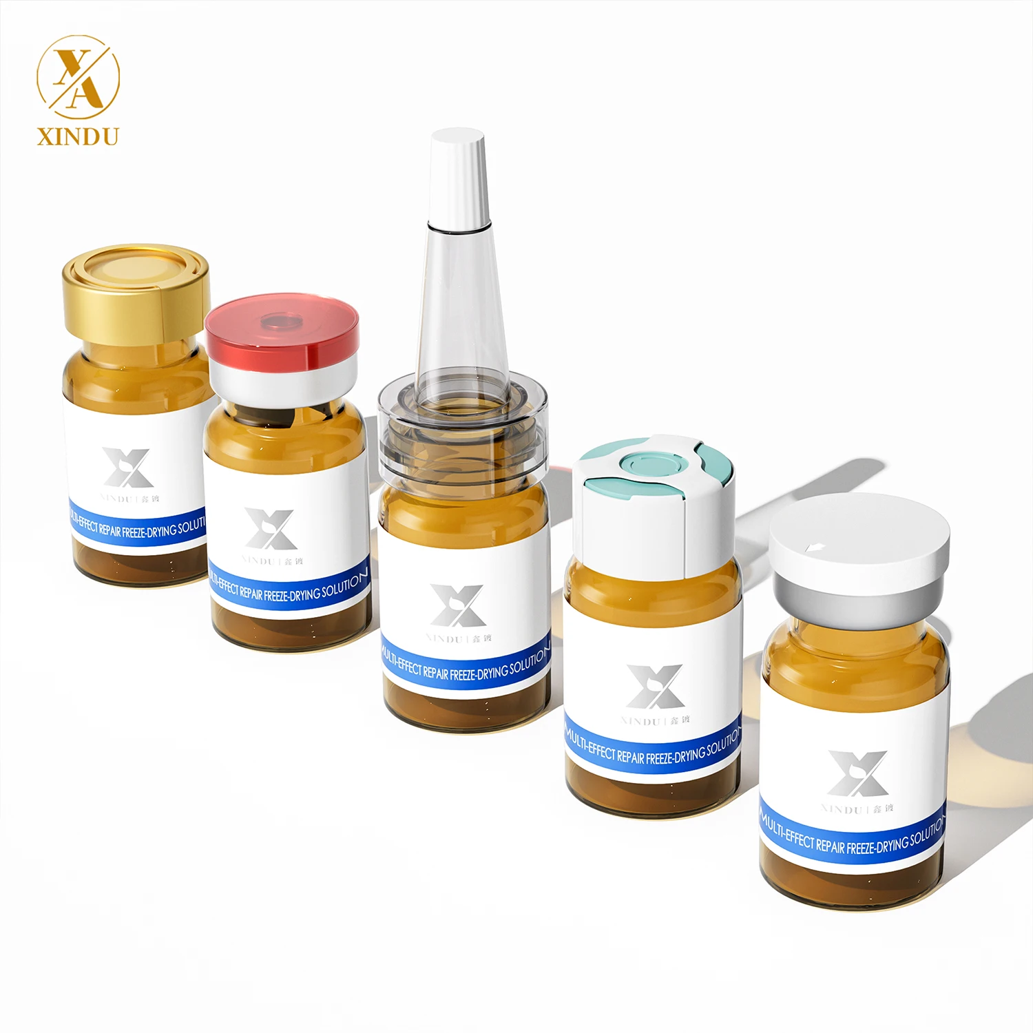 High quality 3ml 5ml 10ml 20ml 30ml amber clear medical Ampoule Packaging Material Brown glass Vial with rubber cap
