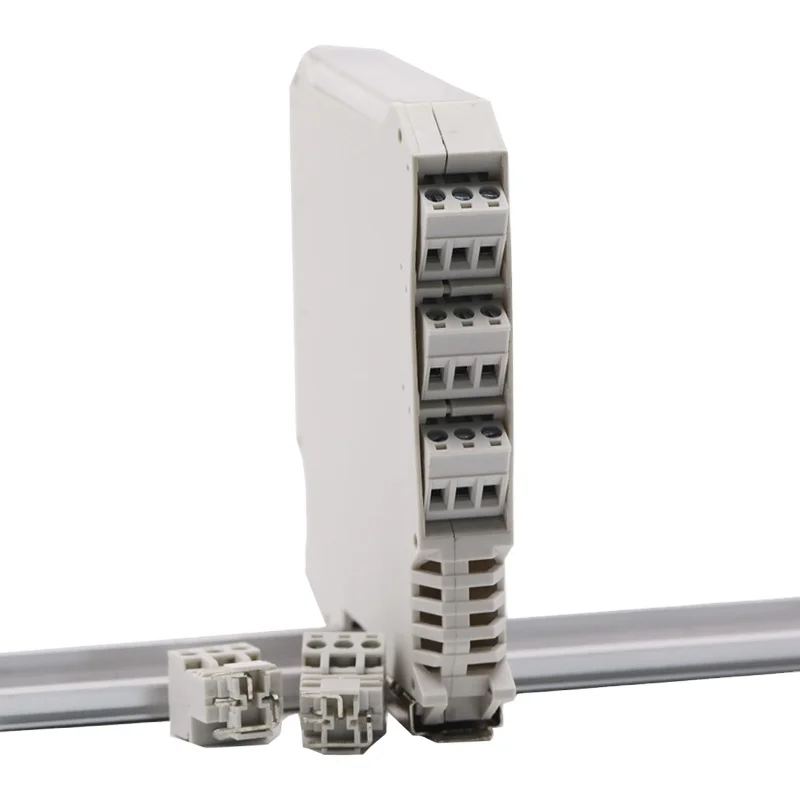 17.5mm Width White Electronic plastic enclosure din rail box enclosure for terminal block housing