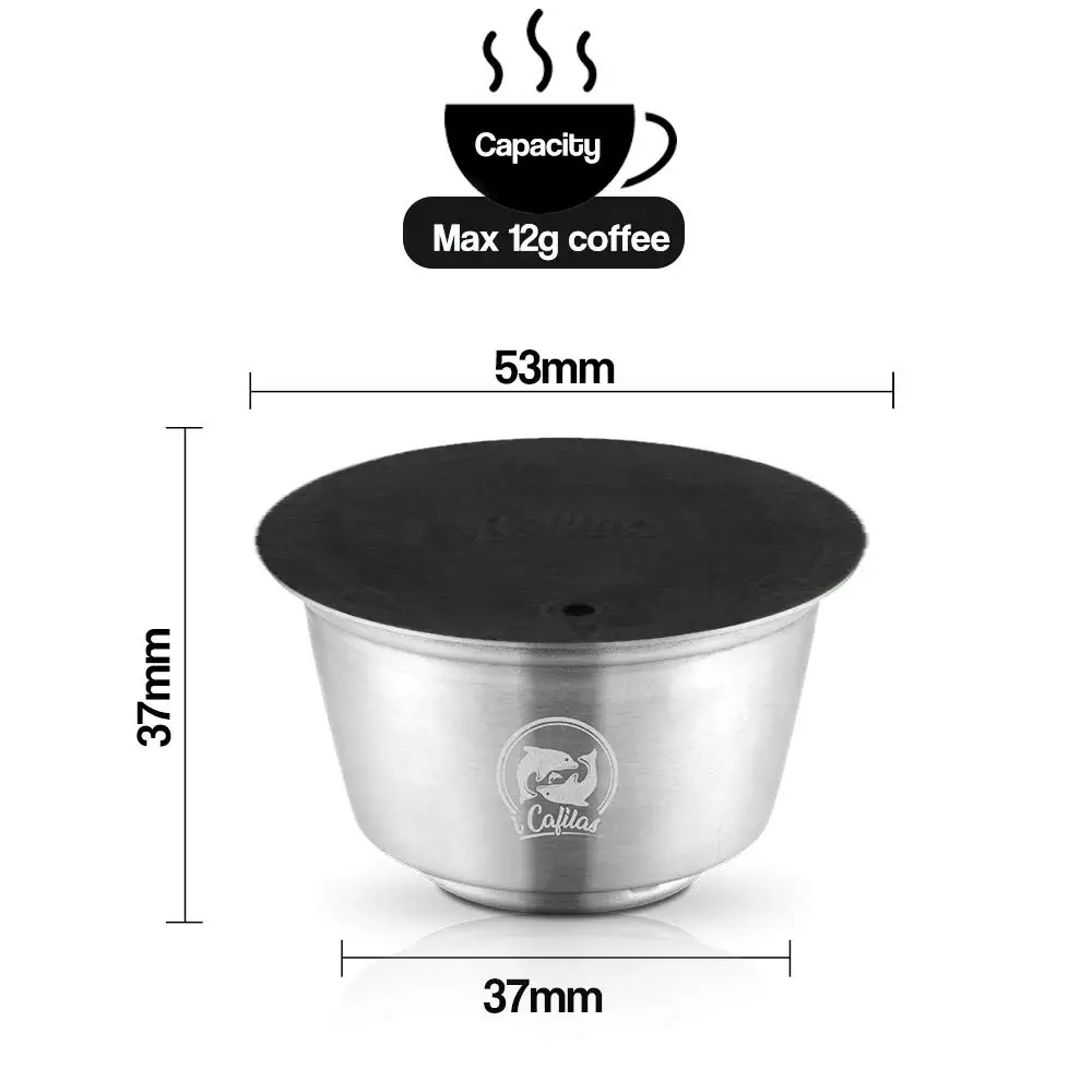  Капсулы из нержавеющей стали LUMIO Metal Rusable Dolce Gusto для Nescafe с фильтрами кофе капсулы
