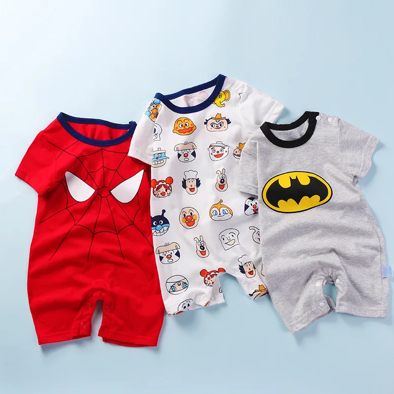Wefans new Infant Baby Boy Clothes Newborn Girl Babygrows Playsuit I Love Mama Papa Clothes Baby girls Rompers 0-24M