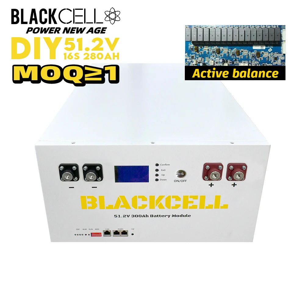 Еу Ukriane Stock 315ah 302ah DIY пустой 51,2 В 16s lifepo4 литий-ионный аккумулятор/корпус с умным активным балансом