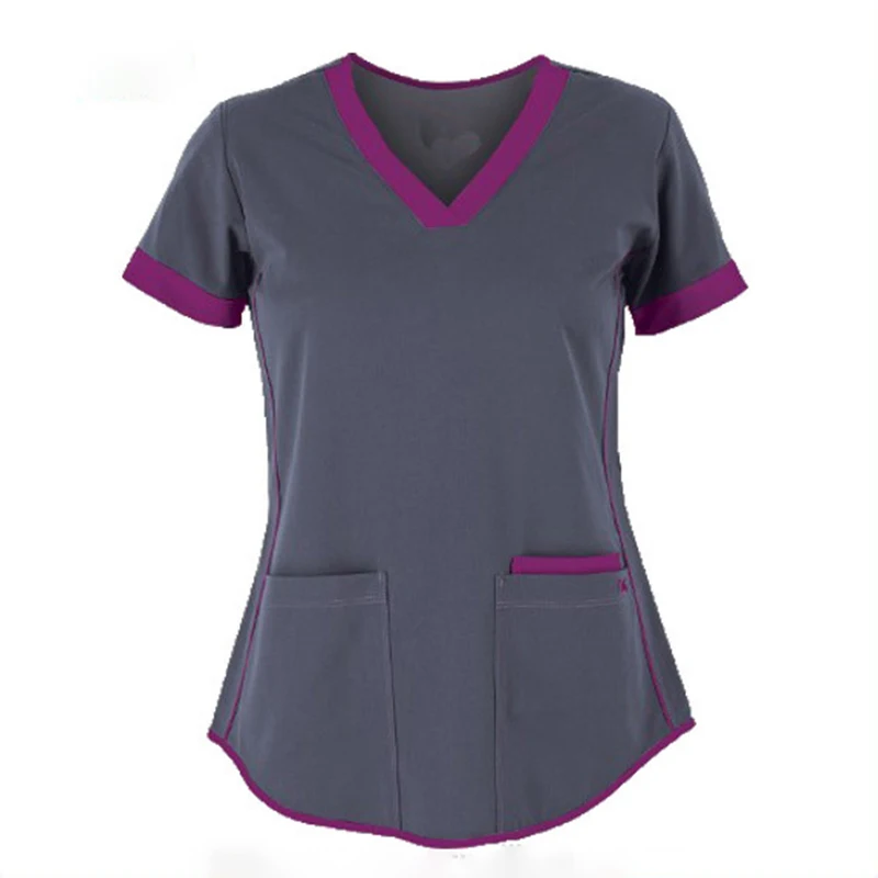 New Dental Clinic Nursing Uniform Sets Short Sleeve Medical Scrubs Uniforms Women Surgical Gown Hospital uniforms