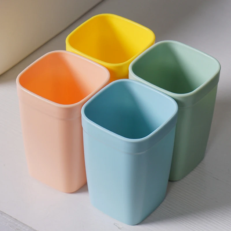 PP Cute Kids Multifunctional Toothbrush Cup Holder Wall Mounted Storage Magnetic Single Toothbrush Holder