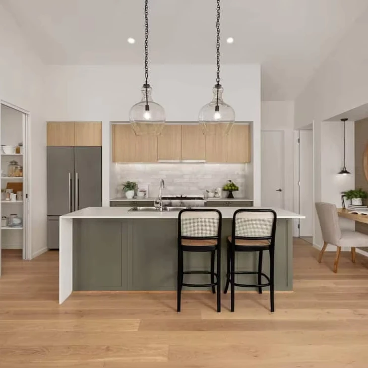 CBMmart Modern Kitchen With Island Designs Complete Solid Wood Kitchen Cabinets Custom Combination Storage Kitchen Cabinet