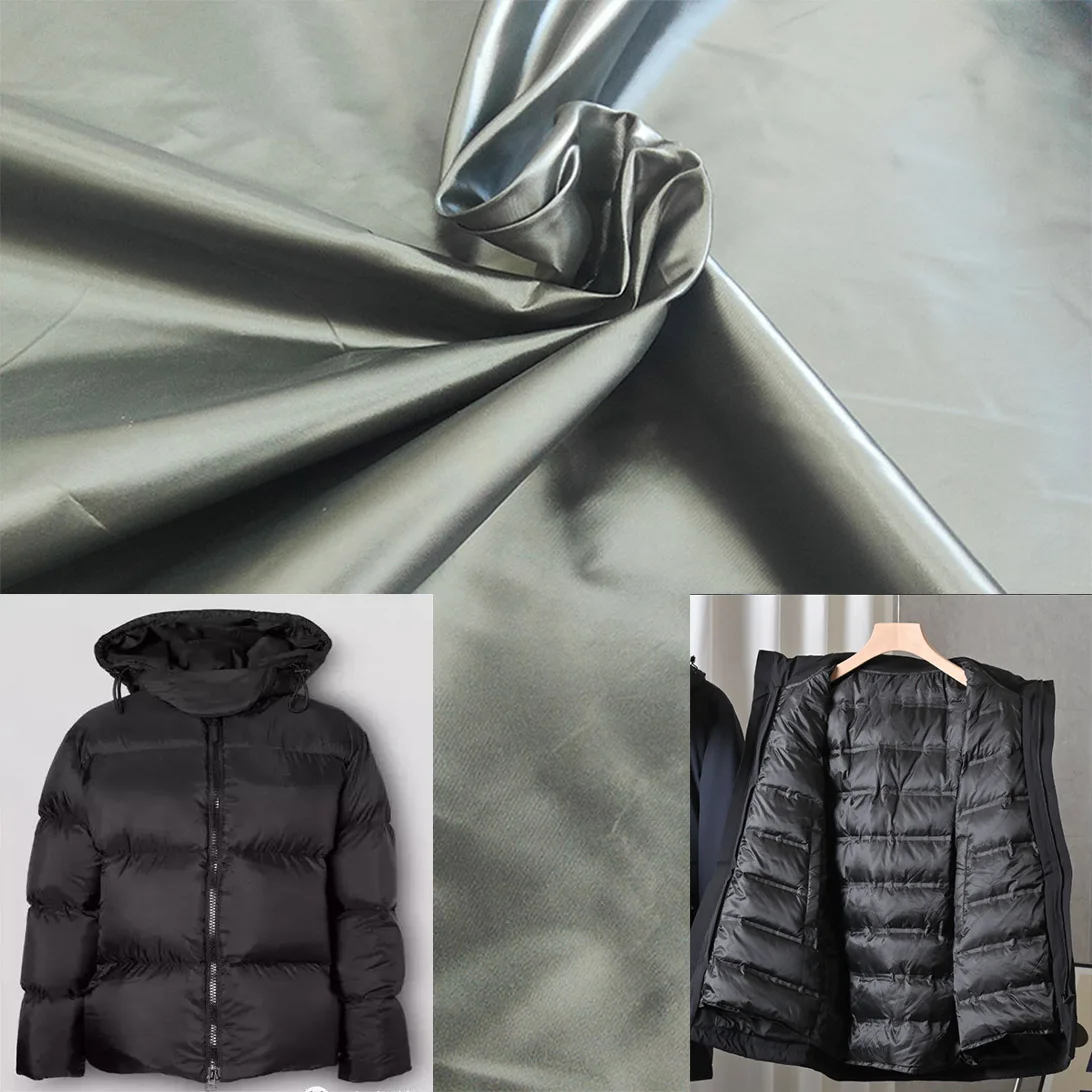 Hot Selling 100% 300T Taffeta Fabric Waterproof Down Proof Fabric For Outdoor Down Jacket Coat