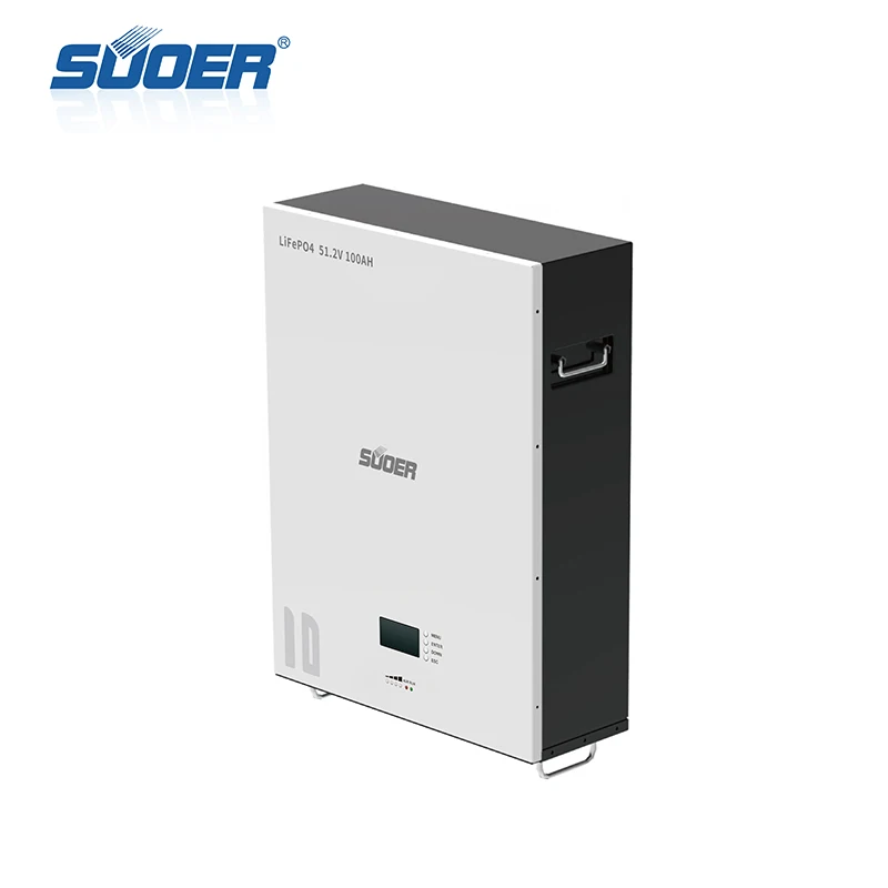 SUOER Brand new 100AH Wall mounted lithium Iron phosphate battery for wholesale