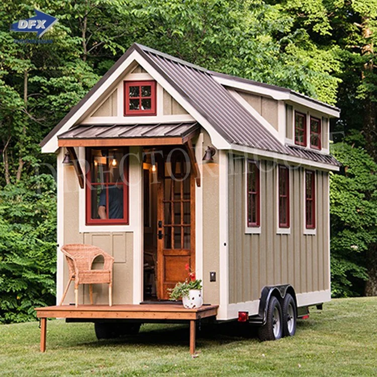 low cost prefabricated modular tiny house on wheels prefab small cabin