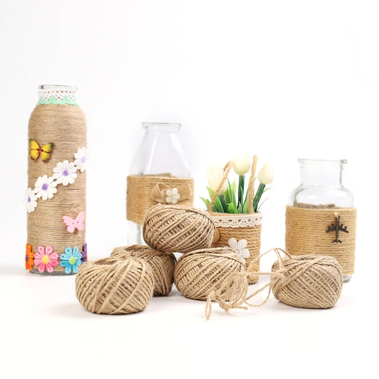 
Handmade diy jute rope retro decoration thickness tag rope packaging and other binding tie 100G 