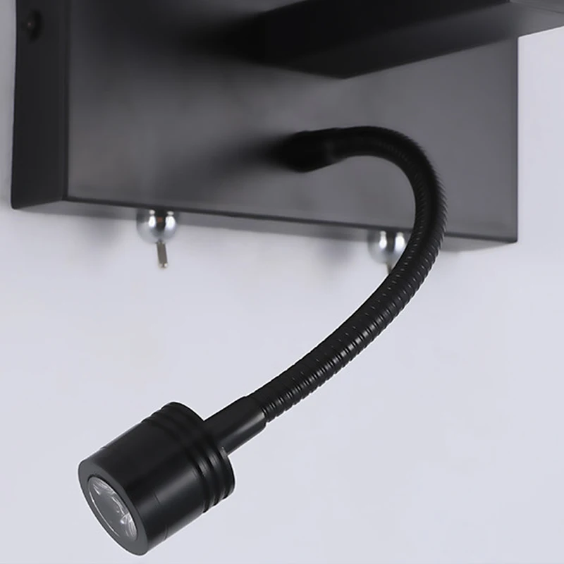 New hotel bedside LED wall light modern simple spotlight Fabric wall lamp