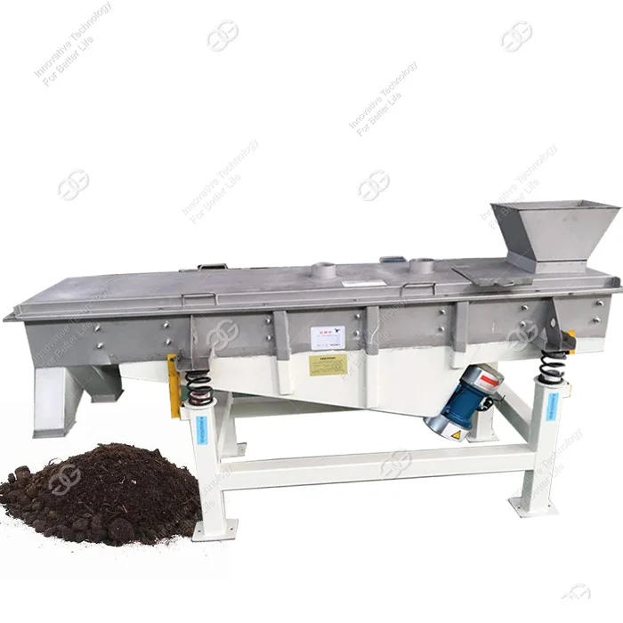 0.15Kw Horizontal Vibrating Sieve Vermicompost Sieving Machine For Malaysia