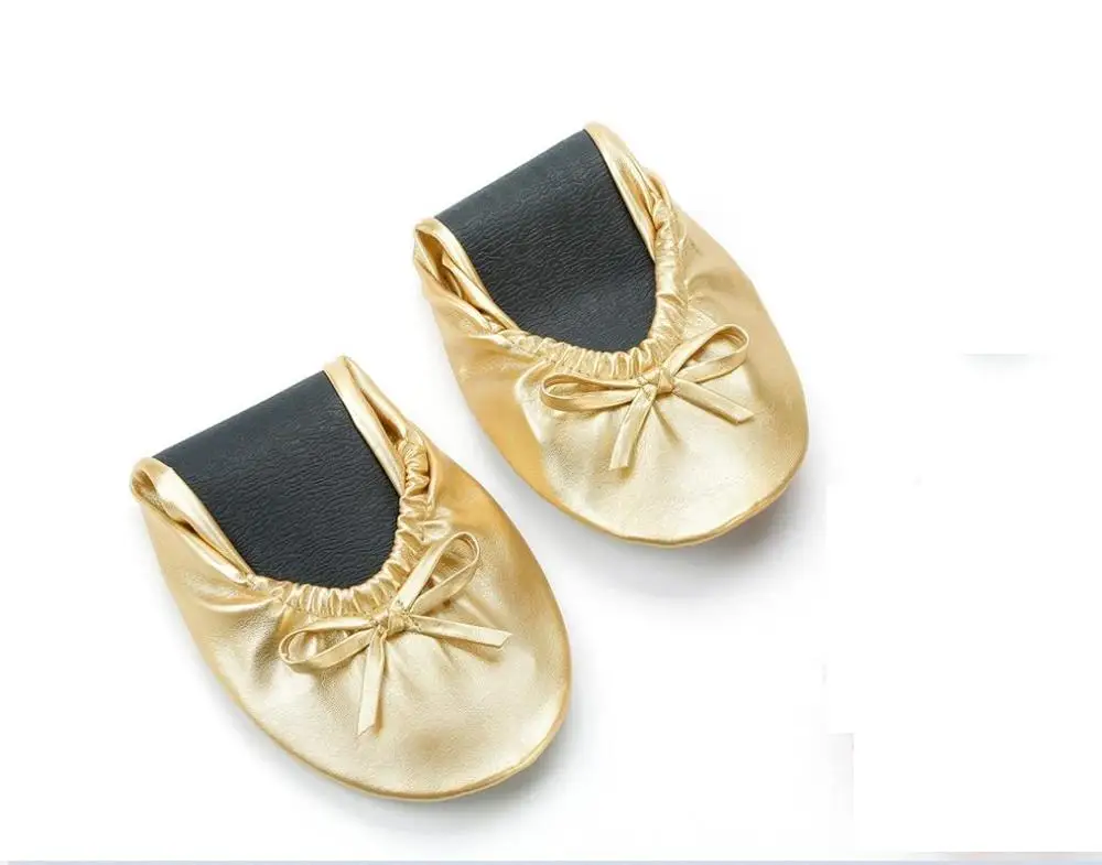 customer OEM logo after party ballet flats folding casual+ shoes