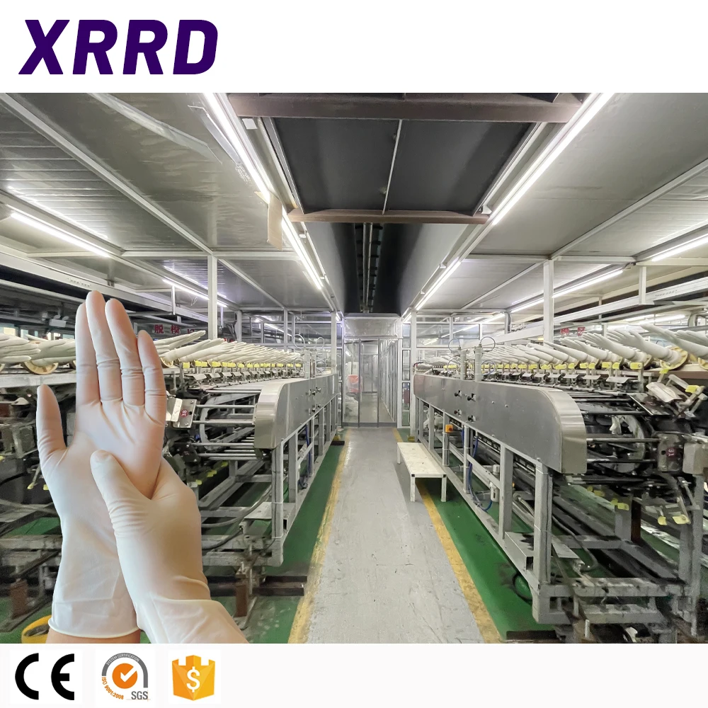 High Quality Non Sterile Latex Powdered Examination Gloves glove making machines