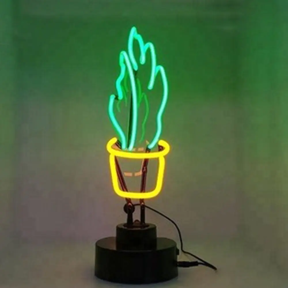 
Green leaf neon lighting lamp custom small glass neon light sign China factory shanghai antuo neon sculpture 