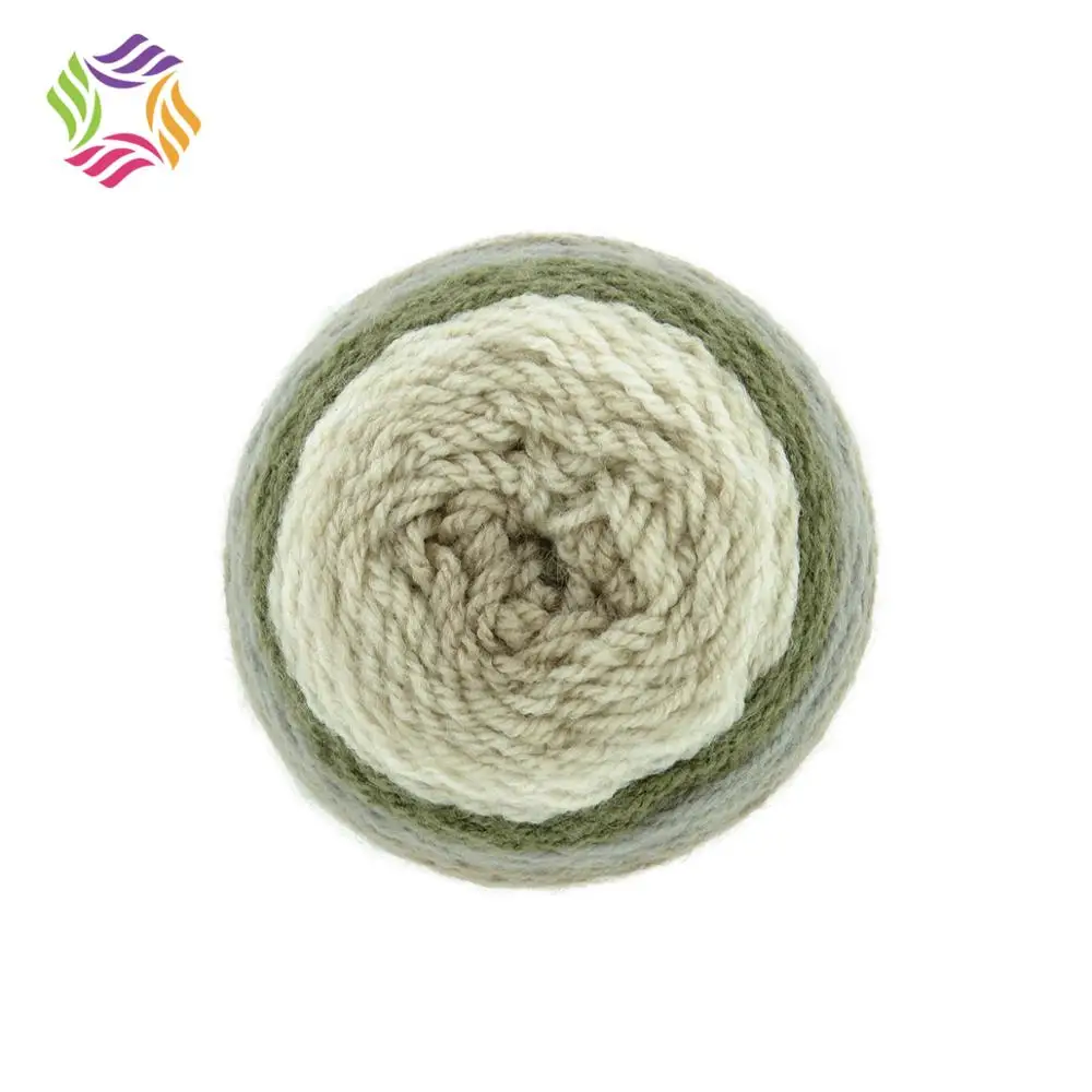 
Charmkey worsted weight yarn special colour wheel acrylic wool yarn knitting scarf 