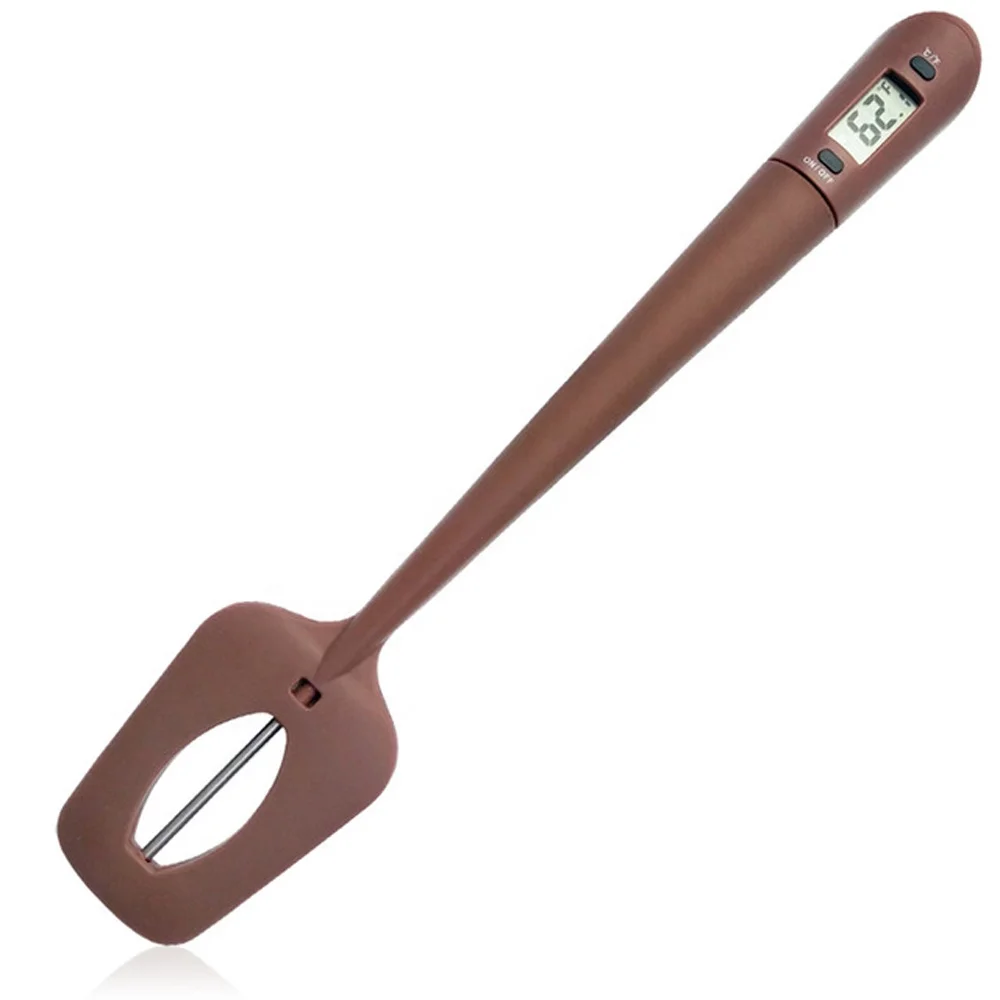 Kitchen Baking Cooking Tool Digital Silicone Spatula Cooking Thermometer