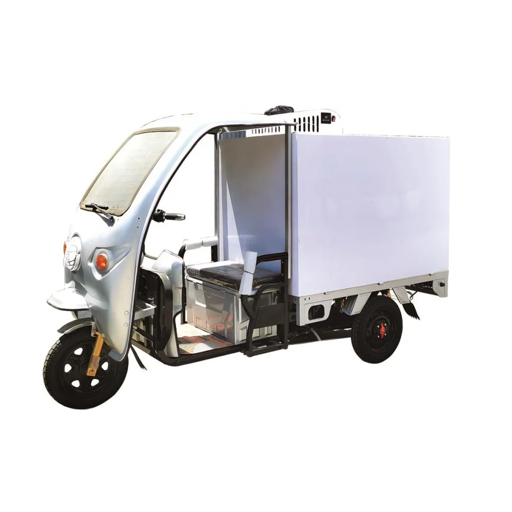 Cheap tricycle refrigeration unit roof top 12 v 24v electric refrigerated cargo refrigerator van tricycle