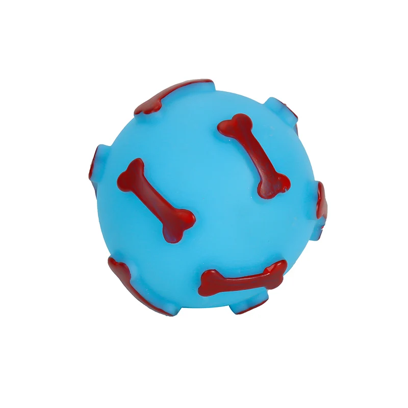 Interactive Durable Dig And Puppy Toy TPR Bone Ball Pet Sound Toy Molar Teeth Cleaning Pet Dog Toy