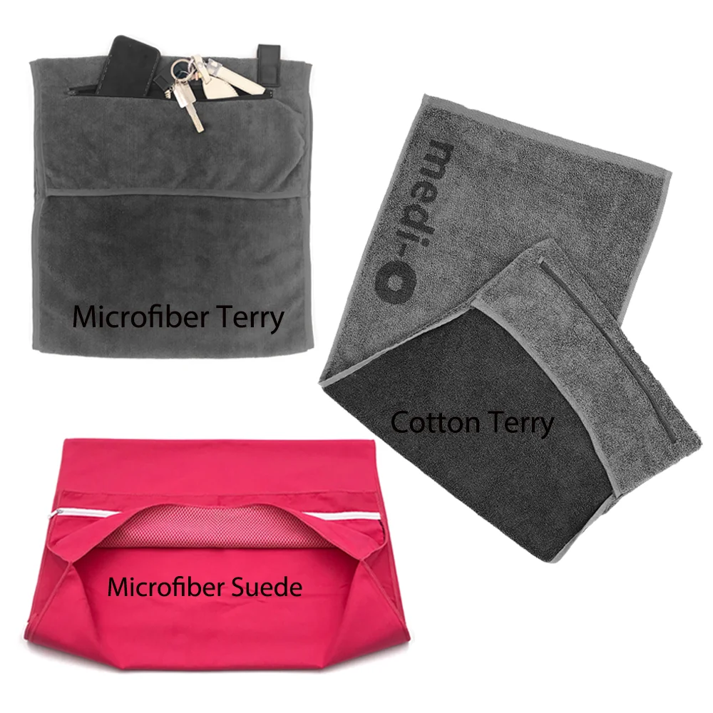 Personalized small hooded packable sublimation microfibre suede custom logo print travel sport gym workout towel with zip