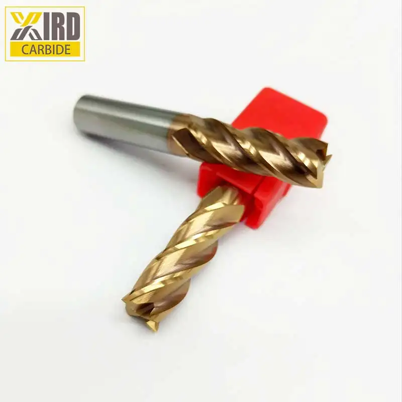 4 flute Solid Carbide speed tiger carbide end mill For Hardness steel